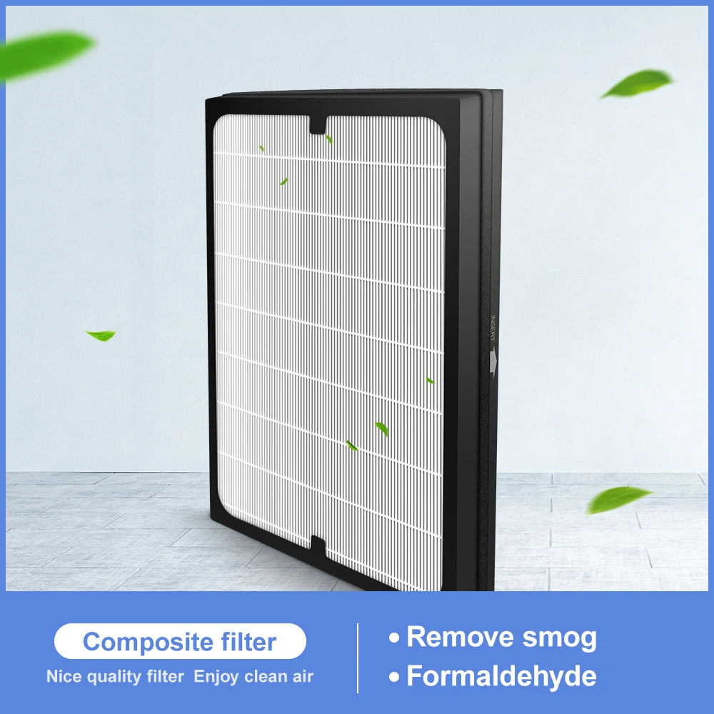 Purificador de ar Hepa + Carvão 225*215*20mm para Filtro Personalizado Ativado Composto Multifuncional Filtro