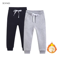 kids boys cotton winter pants with fleece for 2 10 years solid boys girls casual sport pants sweatpants kids children trousers