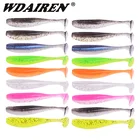 10 шт.лот, мягкие силиконовые приманки с гладкой поверхностью, 5 см, 7,5 см, Товары для рыбалки, морской рыбалки, воблеры для плавания, искусственные снасти для окуня