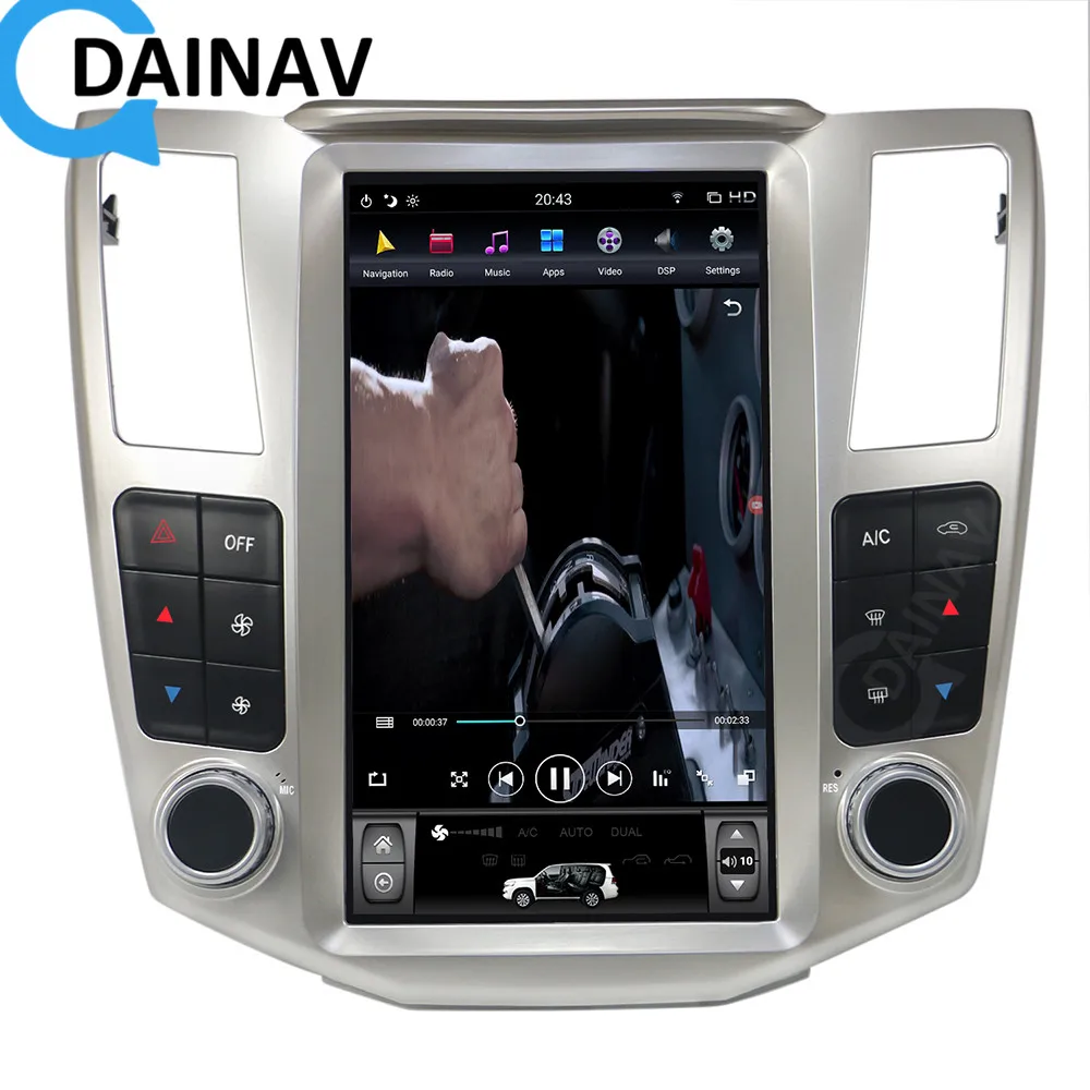 

car Radio 11.8 inch GPS navigation For-LEXUS RX300/330/350/400h 2004-2008 DVD multimedia player Android 2DIN support carplay