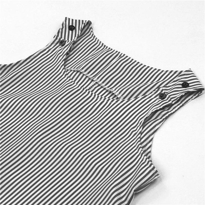 Платье женское короткое в полоску вечерний пляжный праздничный Свободный