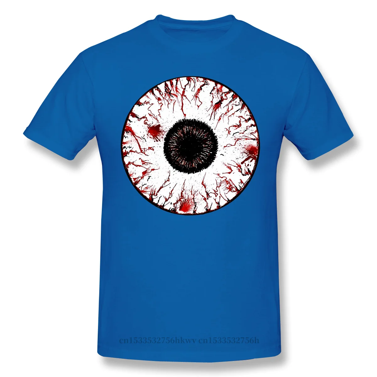 

High Quality Streetwear O-Neck 100 Cotton Eyeball T-shirt BloodShot Action Movie RayGarrison KT Graphic T Shirts