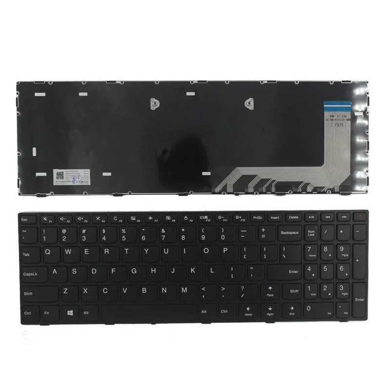 Клавиатура для ноутбука lenovo ideaPad 110 15ISK 15IKB 17ACL 17IKB 17ISK с рамкой без подсветки|laptop