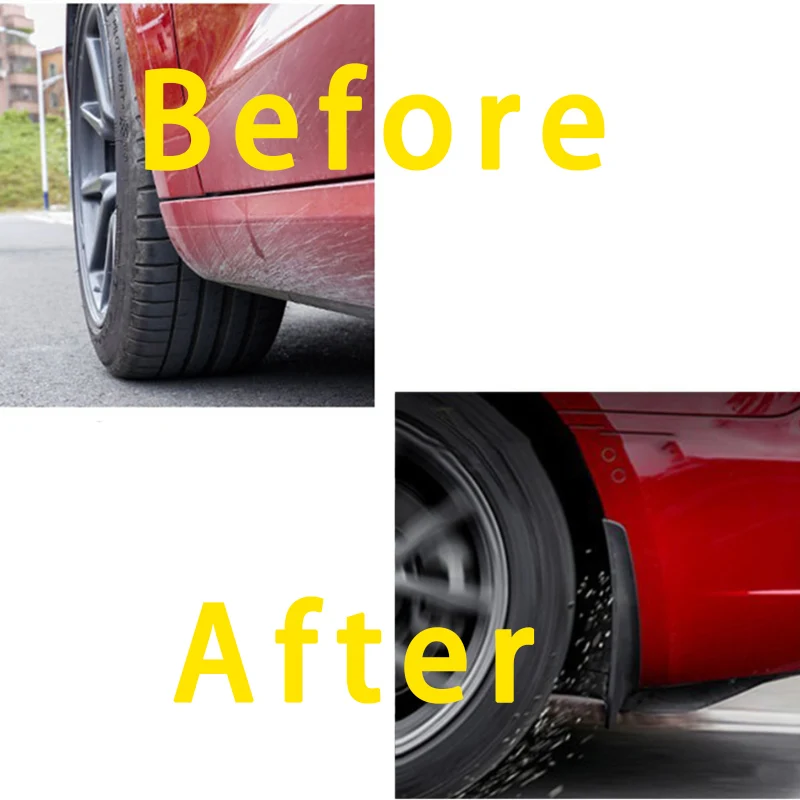 For Tesla Model Y 2021 Car Mudflaps Mud Flaps Splash Guards Mudguards Flap Front Rear Fender Protector ABS | Автомобили и