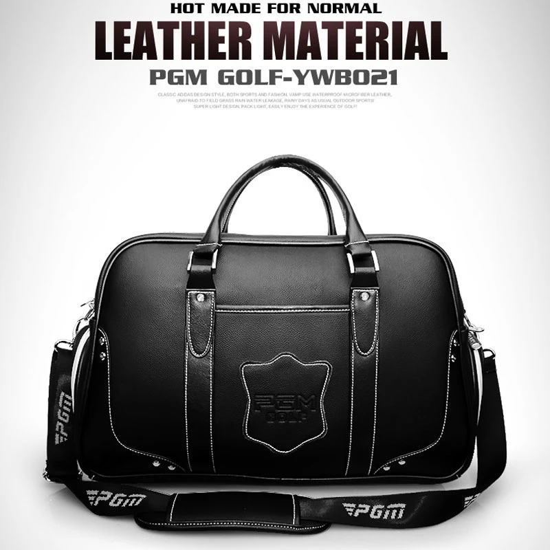Большие вместительные кожаные сумки для гольфа одежды водонепроницаемые обуви