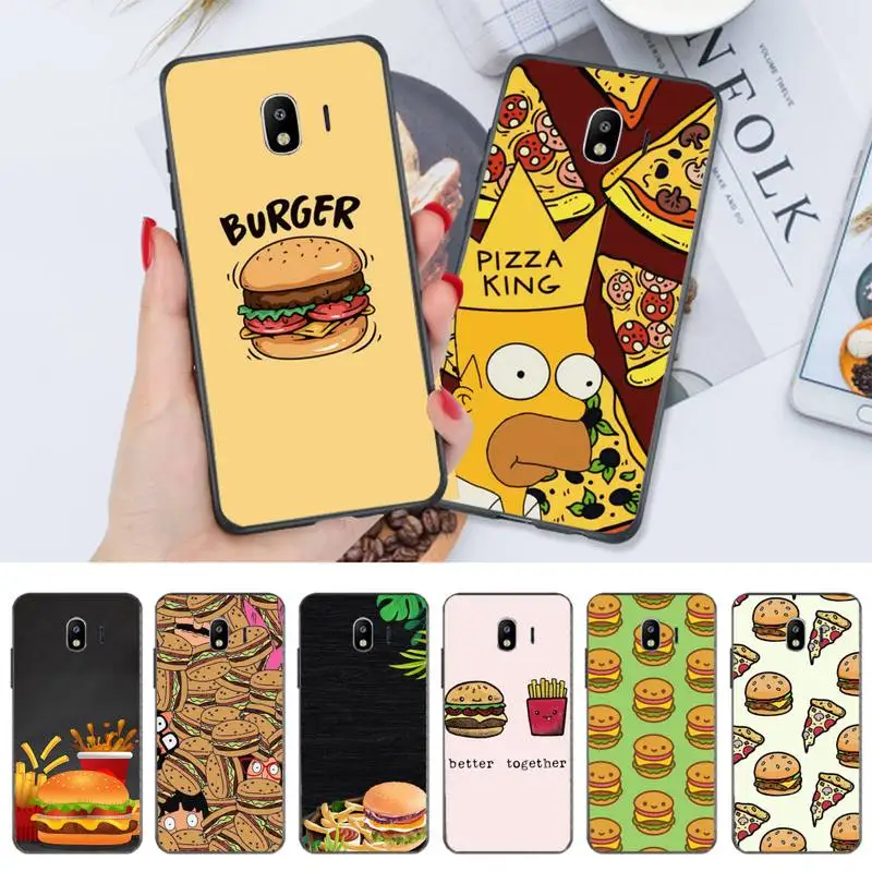 

Cute food french fries burger pizza Phone Case for honor 8A 10 10i 9 Lite 5A 7A 8x 9x Pro 20 7c 8c PLAY Cover coque