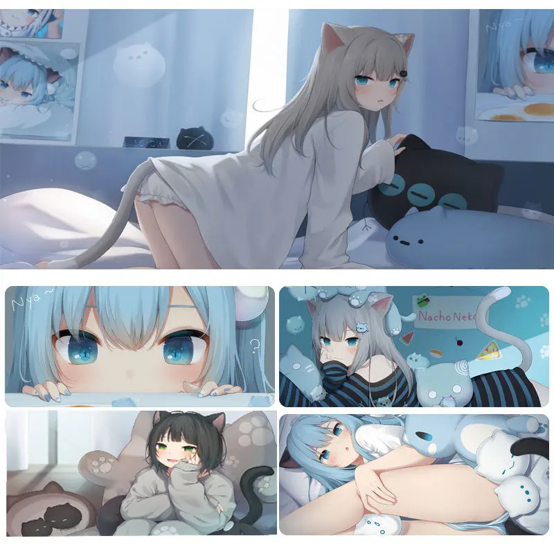 Кошка девушка кот женщина сексуальная Косплей Кот коврик для мыши геймерский