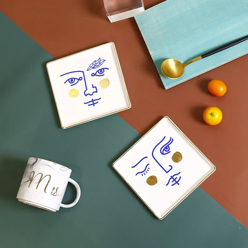 CuteLife милый лоток для хранения керамики десертная тарелка хлеба скандинавский