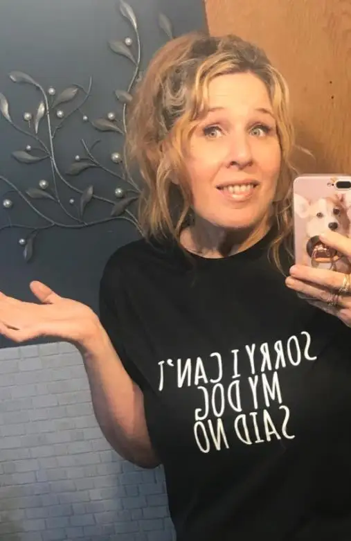 Женская футболка с надписью «Sorry I Can't My Dog Said No», хлопковая Повседневная забавная футболка для женщин, хипстер, Прямая поставка, Z-846