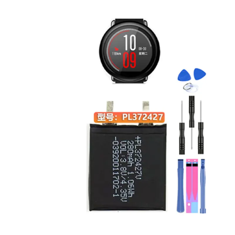 Аккумулятор для смарт-часов Huami Amazfit P/N PL332728V /PL402120V /PL372427V/ PL502524V |