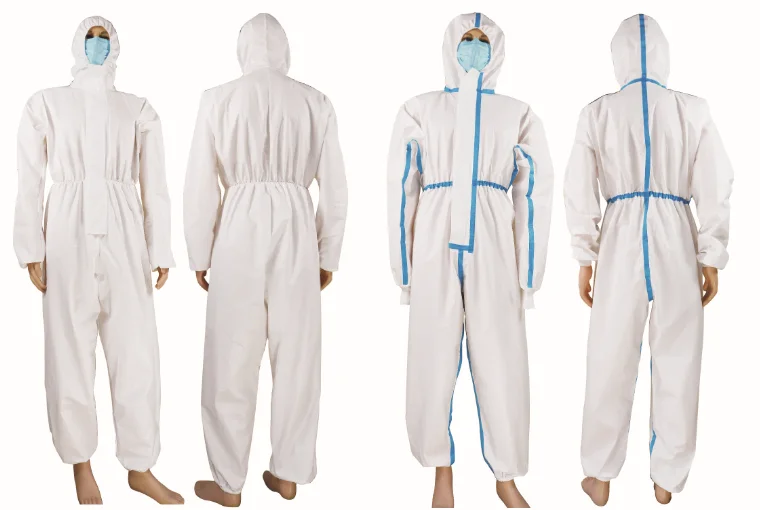 Медицинский медицинский защитный костюм для одежды одноразовый