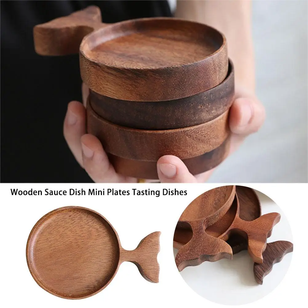 Деревянная посуда из акации деревянная рыба креативная японская ретро ручная