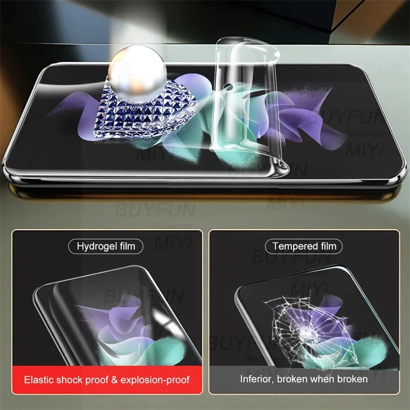 9 in 1 backscreencamera protectors for samsung galaxy z flip3 flip 3 5g hydrogel film sumsung zflip3 z3 z flip 3 3z not glass free global shipping