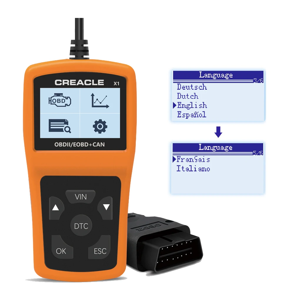X1 OBD считыватель кодов OBD2 сканер автомобильный диагностический инструмент для