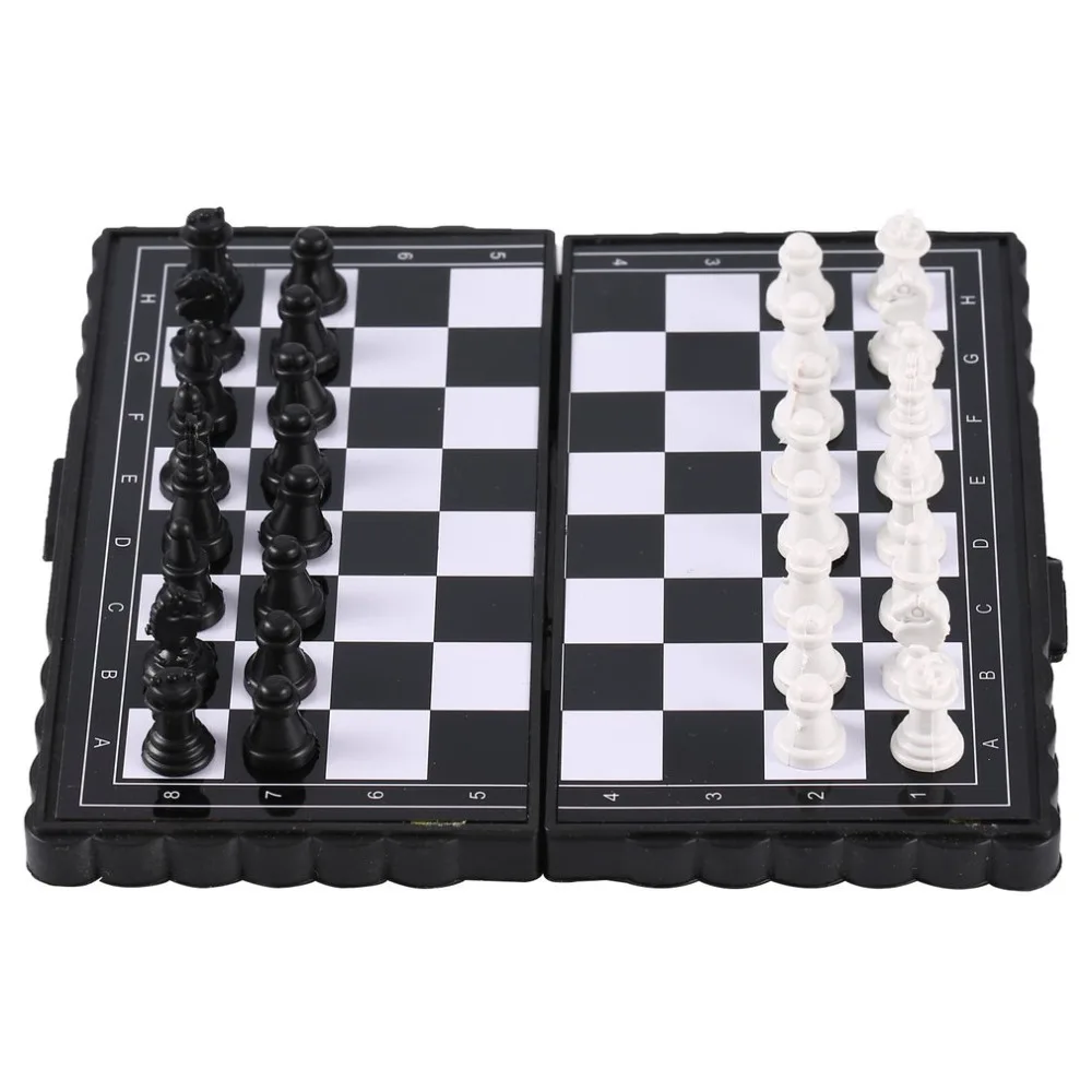 

1 set Mini Chess Folding Magnetic Plastic Chessboard Board Game Portable Kid Toy Hot Sale Dropshipping