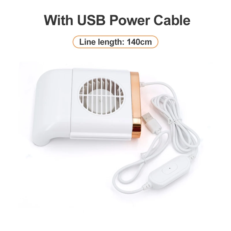 Автомобильный вентилятор на заднее сиденье складной бесшумный с USB портативный