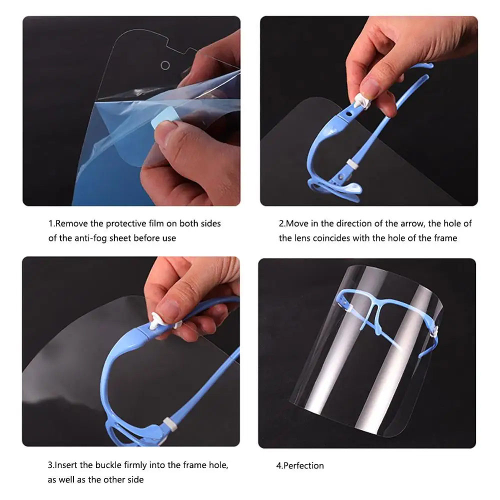 10 шт. маска для лица с защитой от вытирания слюней младенцев всплеск очки Анти