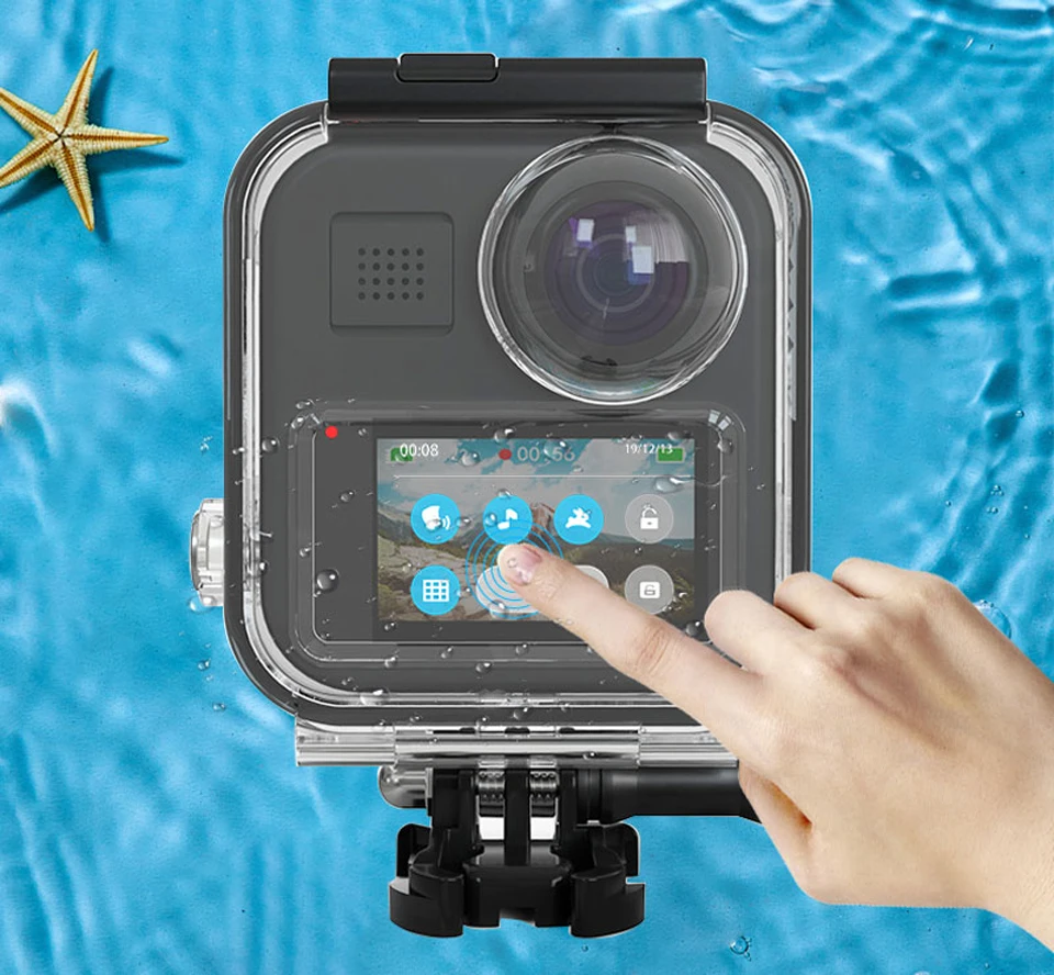 Водонепроницаемый чехол для GoPro Max защитный панорамной камеры Go Pro 360 с функцией