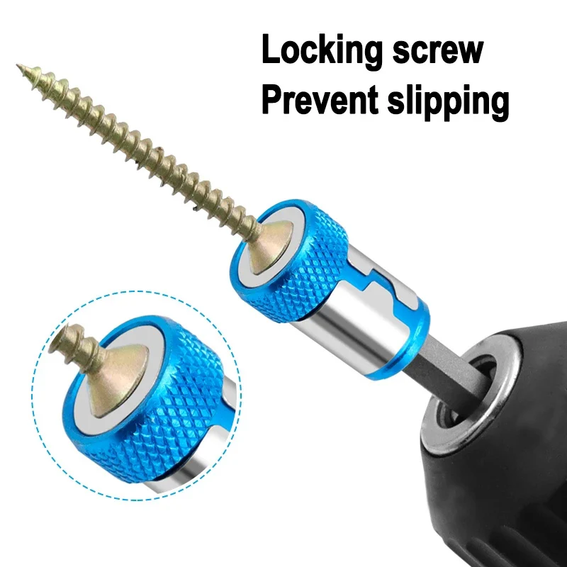 Universal Magnetic Ring for 1/4 Screwdriver Bit and 6.35mm Shank - Anti-Corrosion Drill Bit Magnet image 2