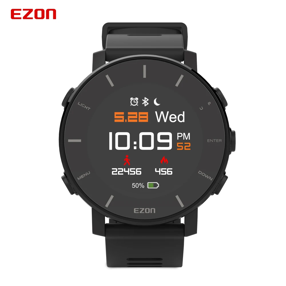 EZON T935 спортивные часы Водонепроницаемый GPS тренировочный эффект монитор