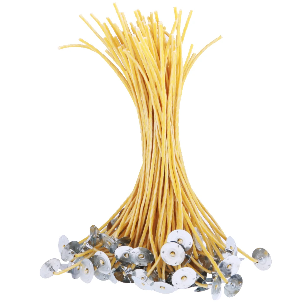 50 шт. вощеные фитили из пчелиного воска 20 см|Аксессуары для свечей| |