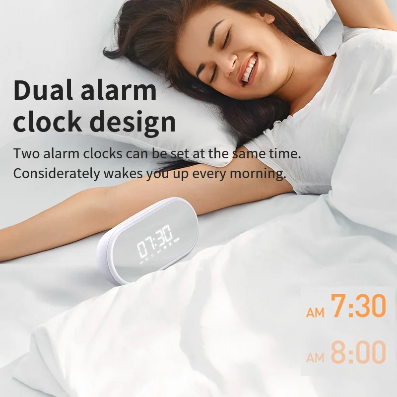 IG-портативный Bluetooth динамик с будильником беспроводной громкий музыка объемный