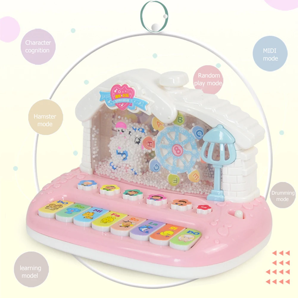 

Kids Electronic Organ Piano Toys Cartoon Early Education Musical Instrument Safe Plastic Teaching Aids for Finger Music Toy