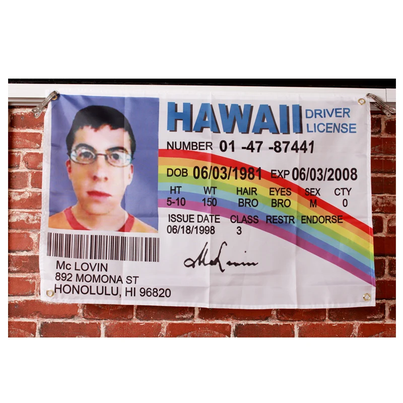 Фото Флаг McLovin 3x5 футов, флаг из полиэстера 90x150 см 100D №3