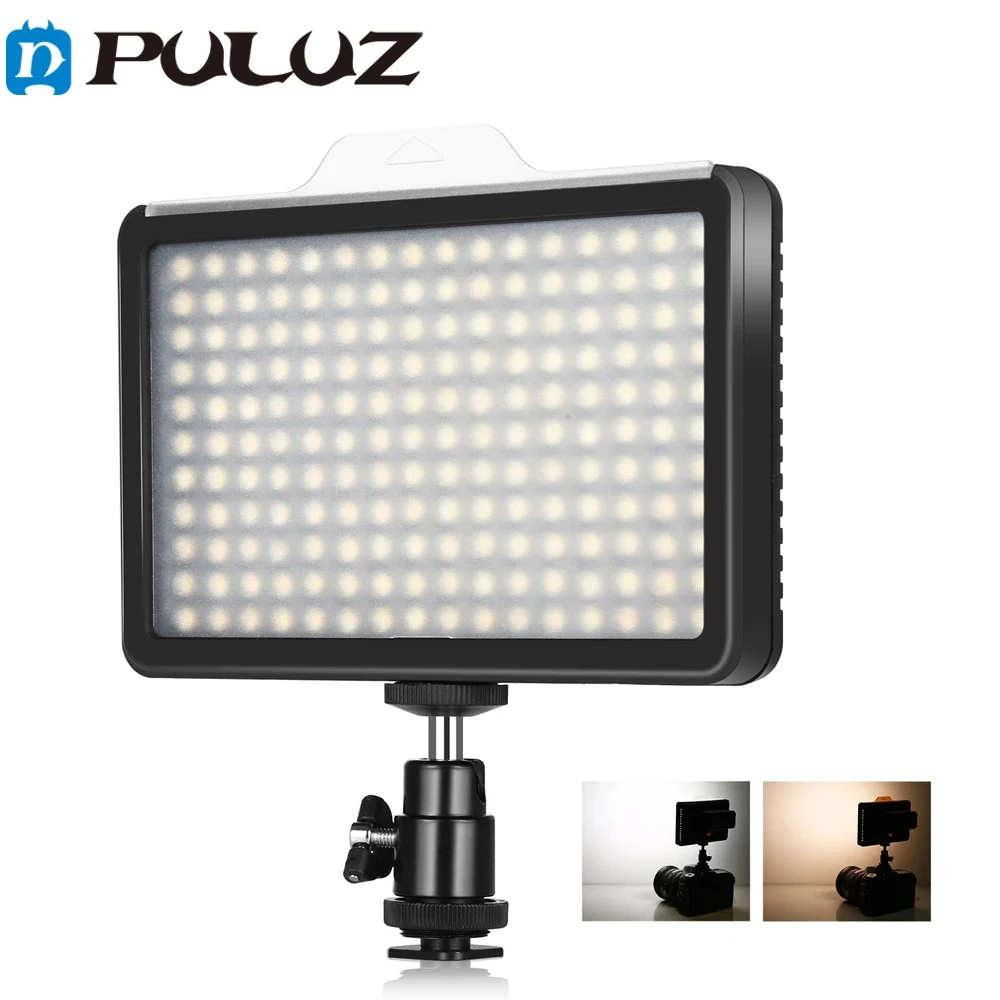 

PULUZ 176 LEDs Dimmable Photography Studio Light Accessories Outdoor Live Broadcast Help Flash for Camera Vlog12W 3300-5600K