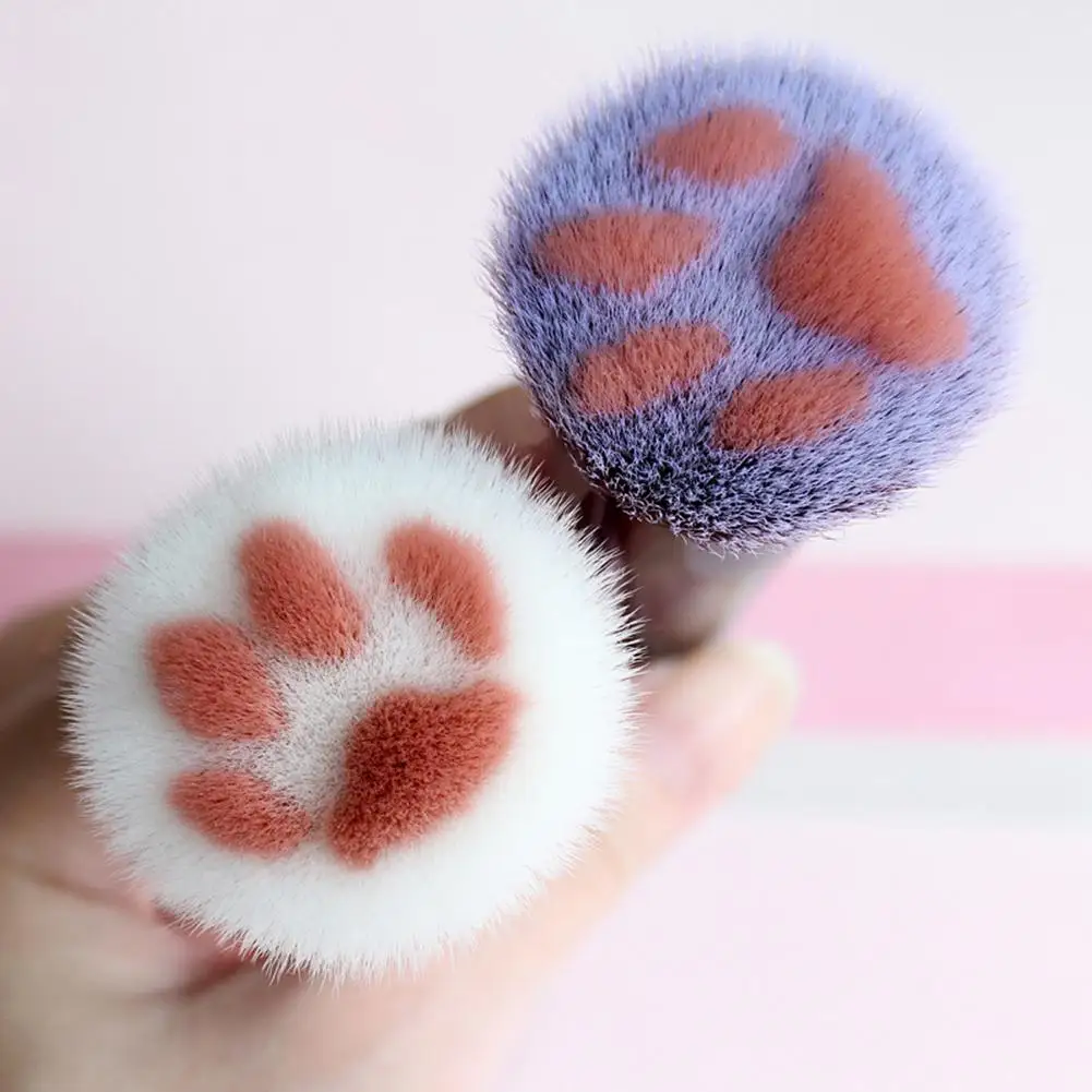 Яркий гламурный 1 шт. Милая кошачья лапа форма макияж кисти для макияжа