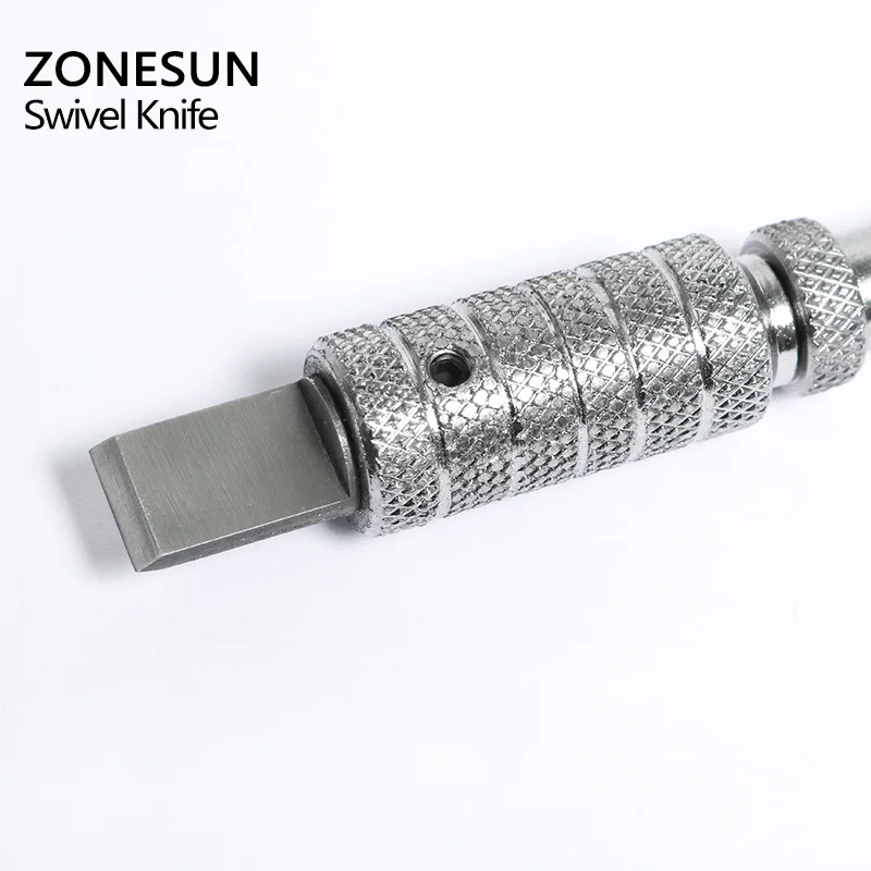 Инструмент ZONESUN сделай сам обновленный поворотный кожаный нож алюминиевый сплав