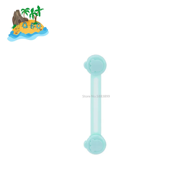 Cerradura de caj&oacute;n multiusos para beb&eacute;, Protector de seguridad de pl&aacute;stico para ni&ntilde;os, para gabinete, refrigerador, ventana, armario, 6 uds.-5