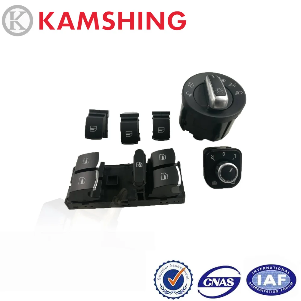 CAPQX для Volkswagen CC Tiguan Passat B6 Golf 5 6 Jetta MK5 кнопка фары переключатель стекла передний