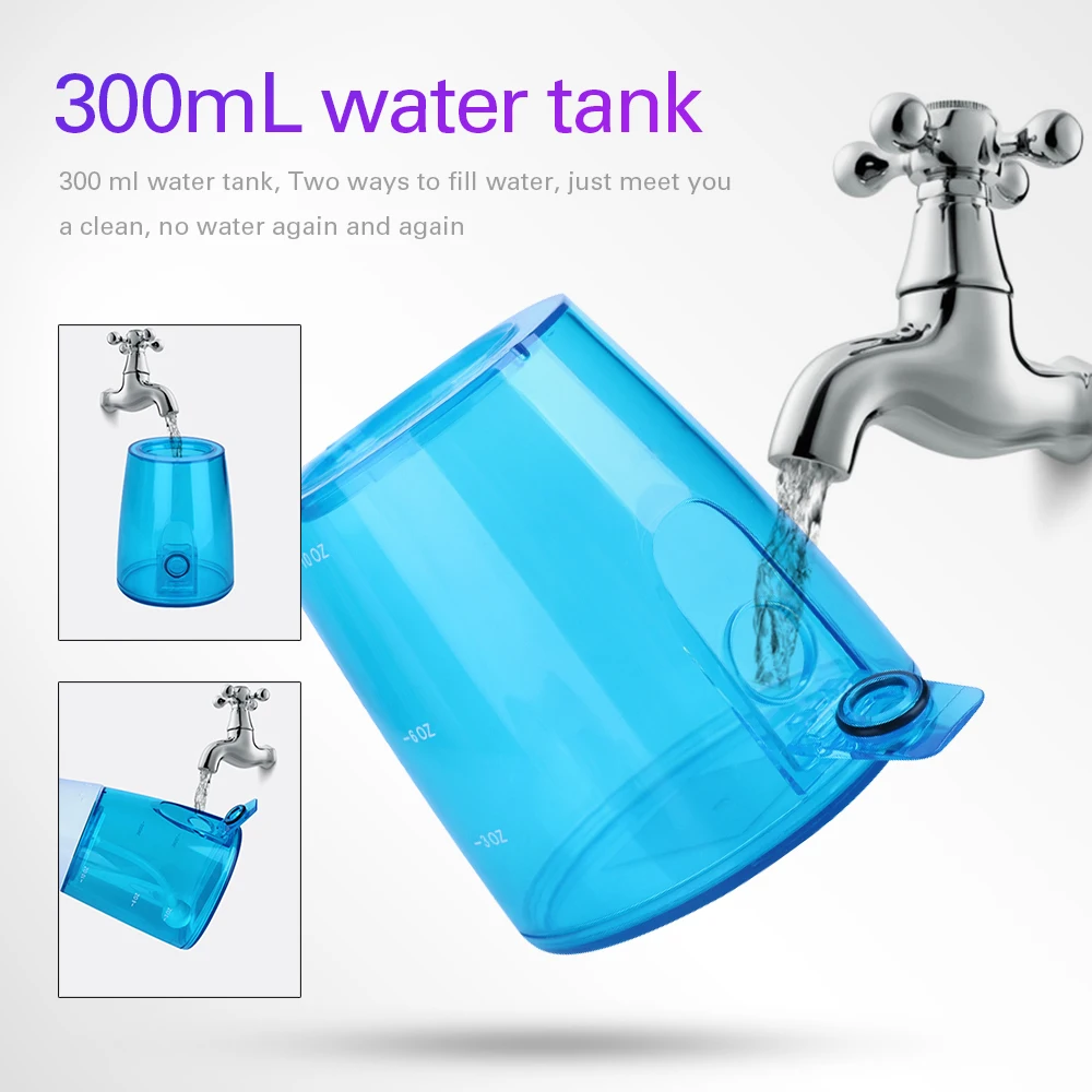 Azdent новые Ирригатор для полости рта USB Перезаряжаемые водяной Флоссер переносная