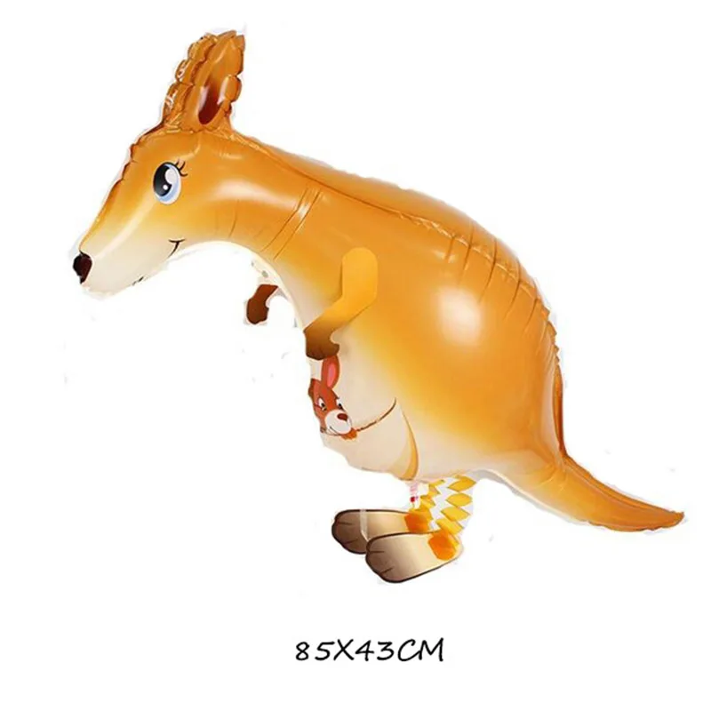 Kangaroo Джунгли сафари вечерние декор для вечеринки в честь Дня рождения животных фольги гелиевые шары зоо диких животных один детский воздушный шар вечерние украшения фона - Цвет: Kangaroo