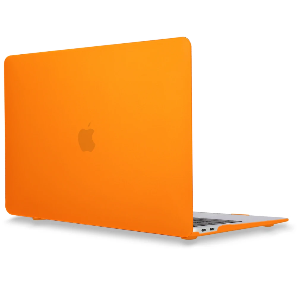 Orange Русский склад матовый и кристально чистый жесткий чехол для Macbook Air 13 A1466 Pro 13 15 Air 11 Защитная пленка для клавиатуры - Цвет: Orange