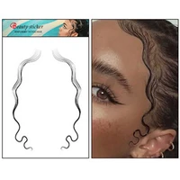 16 styles hair edges tattoo sticker baby hair tattoo stickers creating the seriously real baby hairs for you hairline sticker