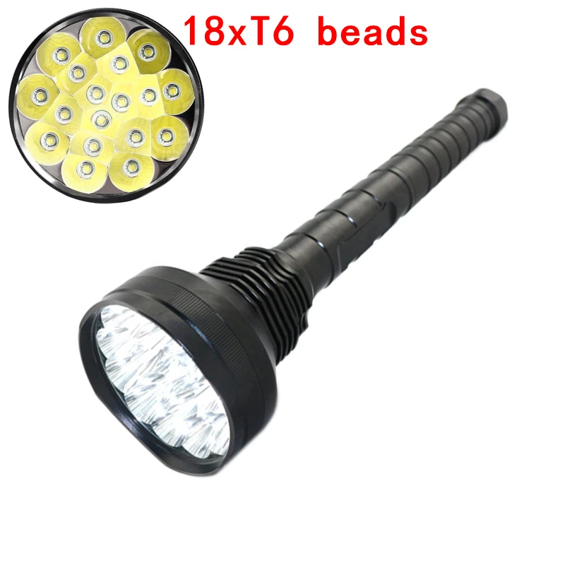 Ультра яркий водонепроницаемый 15xT6 18xT6 21xT6 мощный фонарь 15000-21000lumens светильник 18650