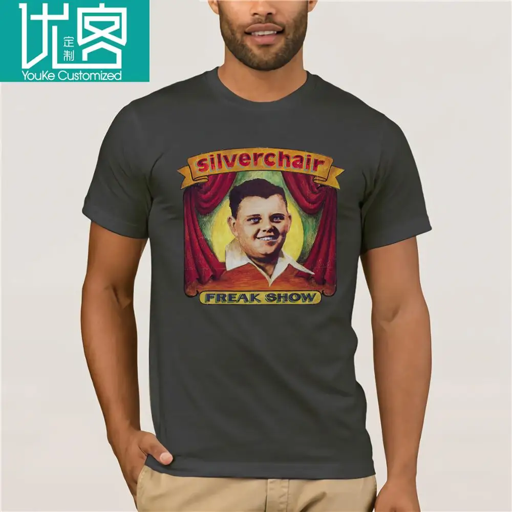 SILVERCHAIR Freak Show Rock Band Men's Black T-Shirt Size S-3XL - 100% cotton | Мужская одежда