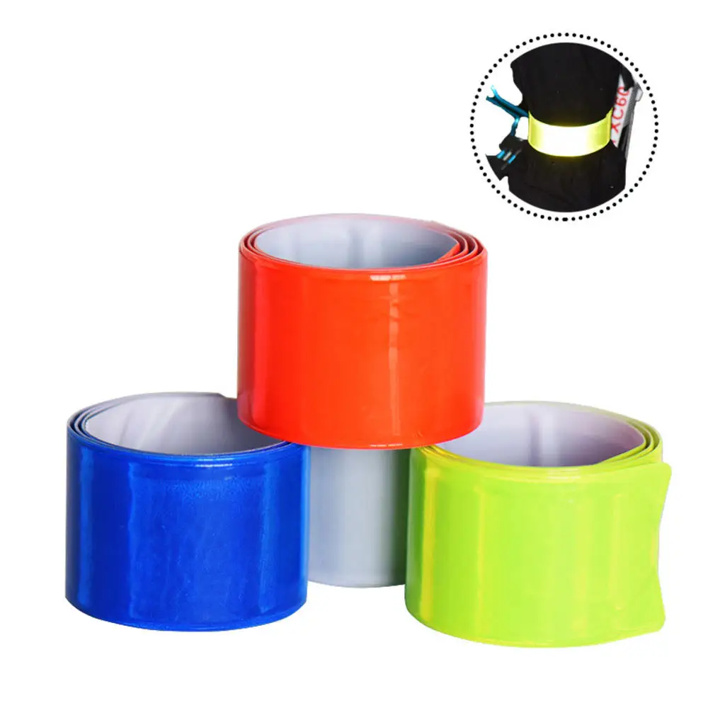 

1PCS 38CM Running Fishing Cycling Reflective Strips Warning Wristband Bike Safe Bicycle Bind Pants Leg Strap Reflector Tape