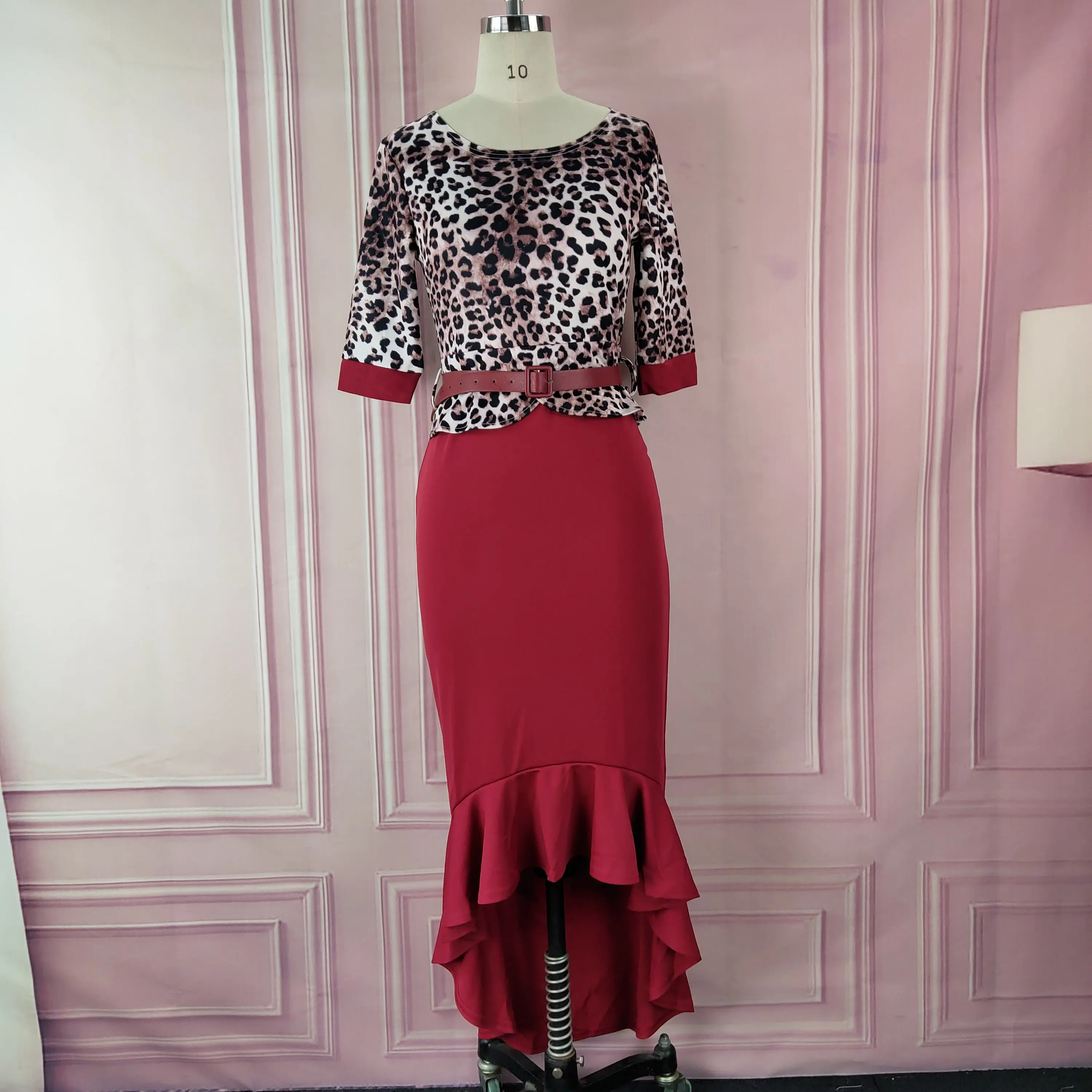 Женское платье Русалка с леопардовым принтом облегающие вечерние платья в стиле