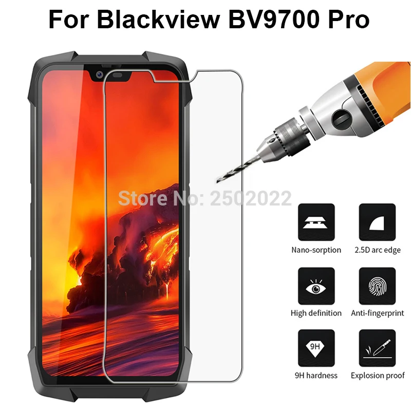 Screen Protector Tempered Glass for Blackview BV9700 9H On Explosion-proof Protective Glass Film for Blackview BV9700 Pro
