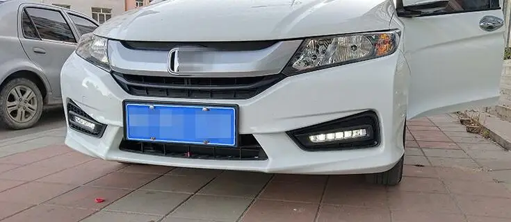 Оригинальный дизайн светодиодными фарами дневного света светильник s для Honda City