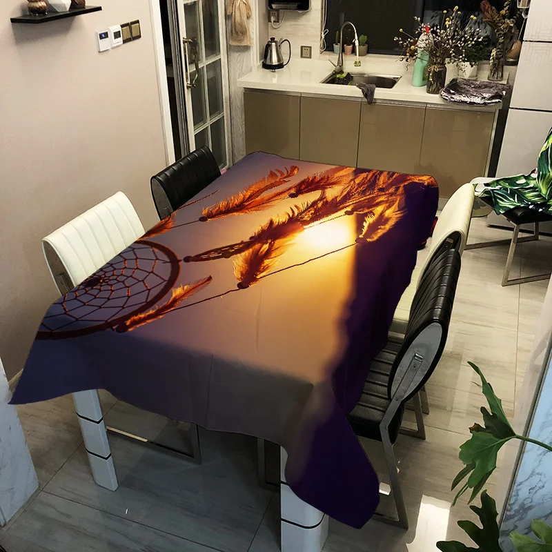 

Printed color autumn color washable decorative household waterproof tablecloth