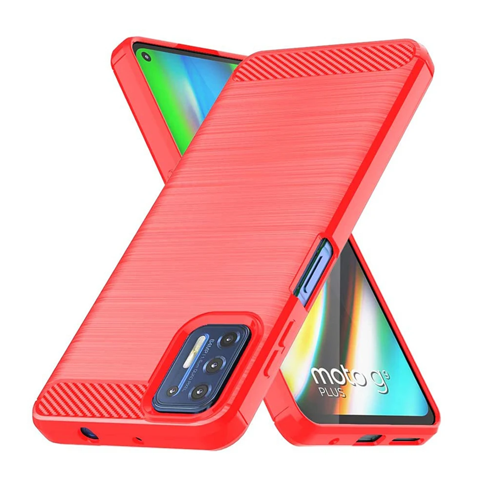 Для Motorola Moto G9 Plus G8 G7 G6 Play G Stylus Z4 Z3 One Zoom Vision E6 E5 Силиконовый ТПУ чехол из углеродного