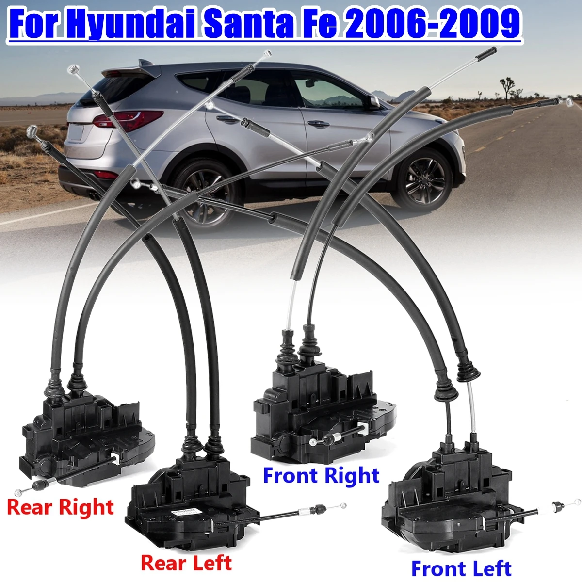 Привод замка двери для Hyundai Santa Fe 2006 2009 813202B010 81420 2B000 81410 1 шт.|Замки и фурнитура| |