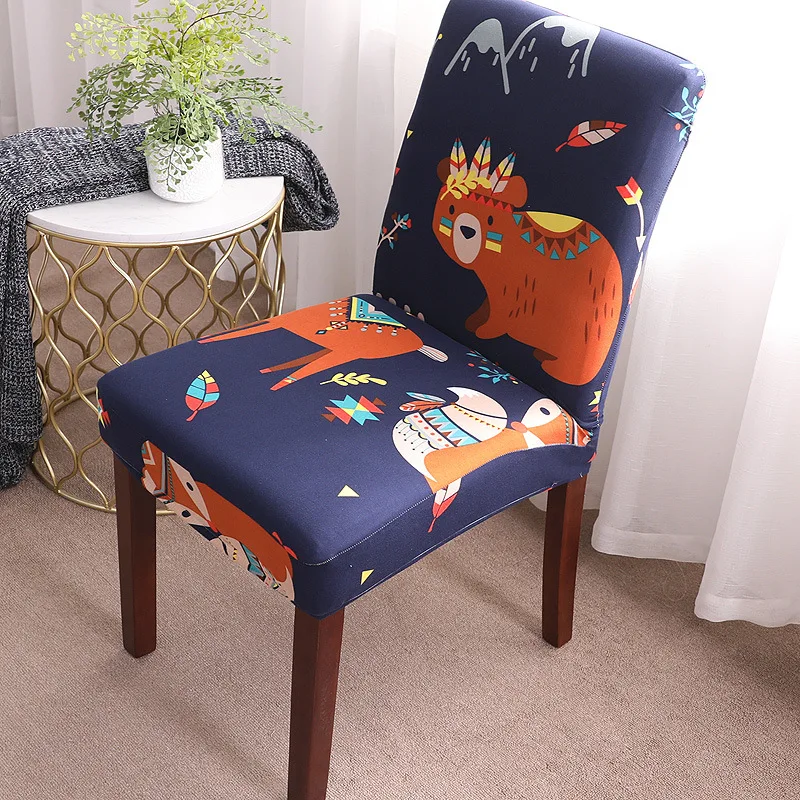 

Flamingo One-piece Stretch Chair Cover For Living Room Office Computer big Elastic Seat Chair Cover Restaurant Bar banquet hotel