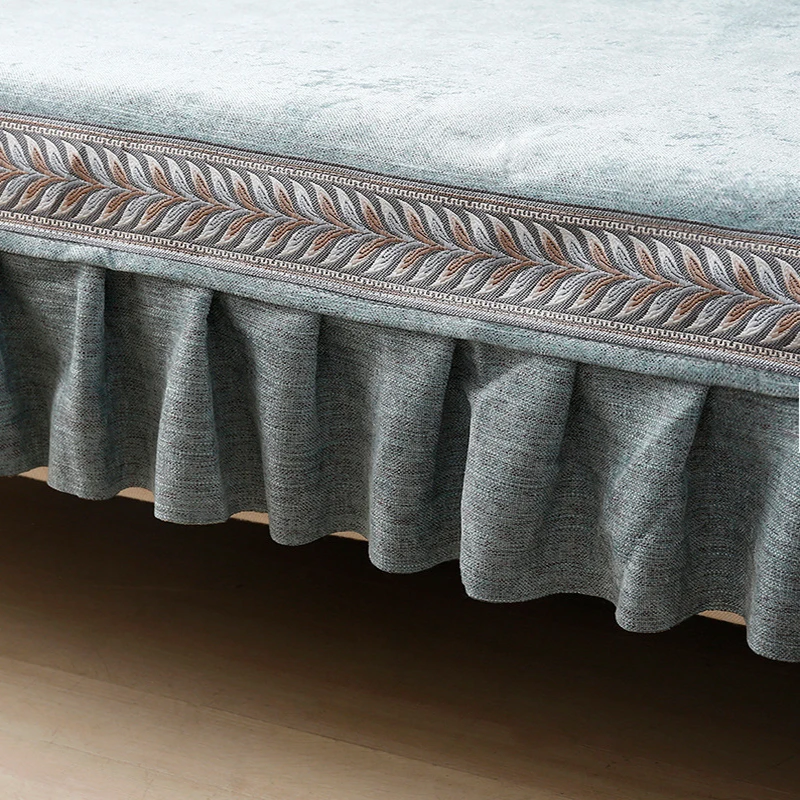 Синель диван полотенце простой современный сплошной цвет Чехлы для дивана