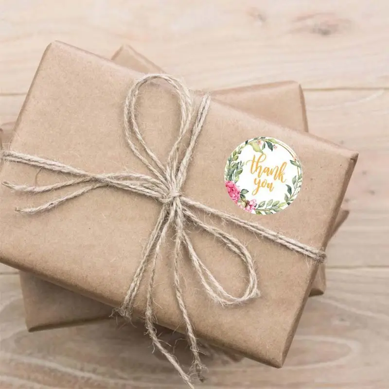 500 шт. 4 вида конструкций цветы спасибо наклейки свадебные сувениры вечерние