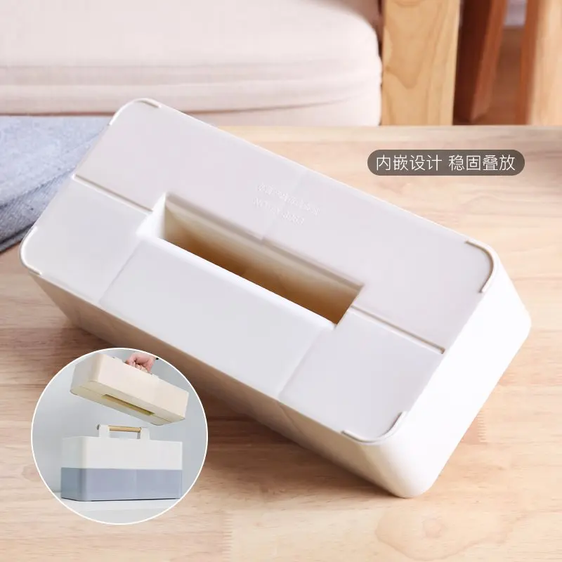 Жесткий пластиковый ящик для хранения с ручкой 5 отделений портативный контейнер